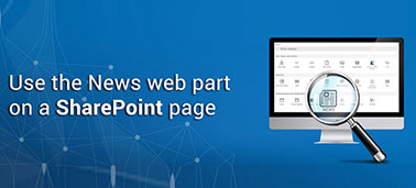 Use the News web part on a SharePoint page