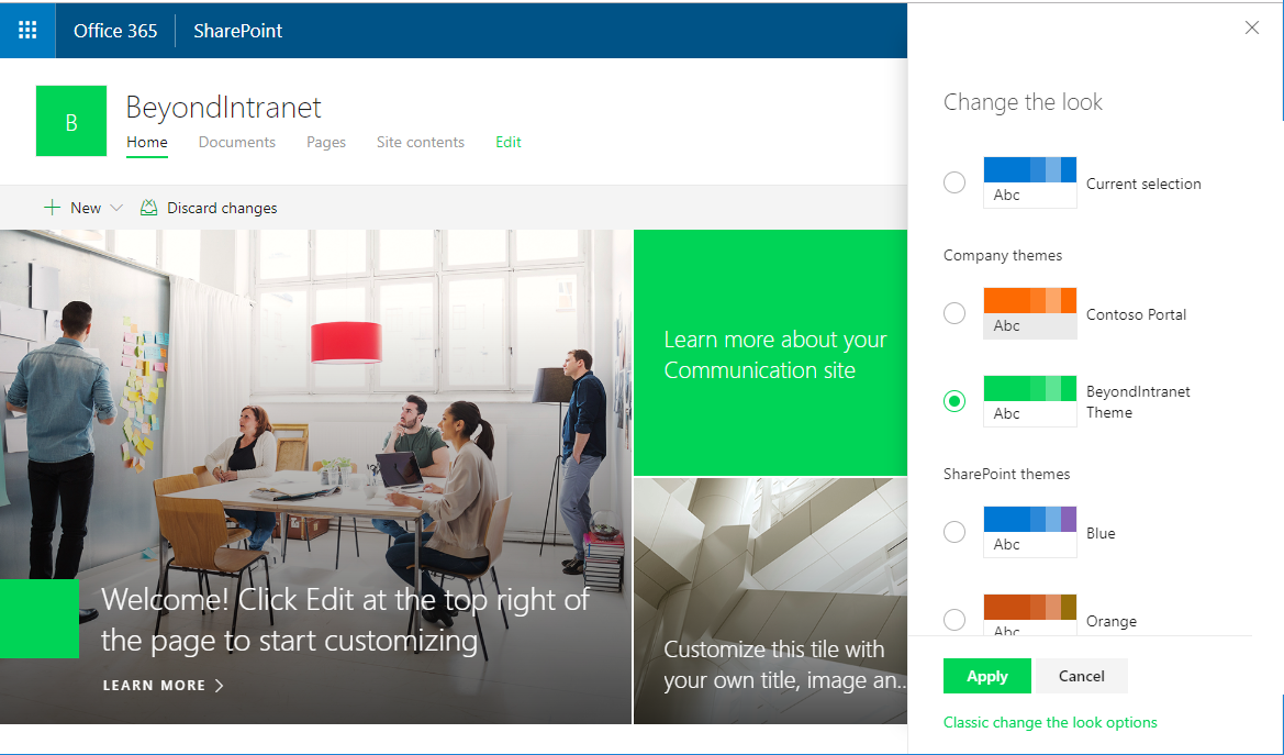 How To Get Custom SharePoint Themes For your SharePoint Site