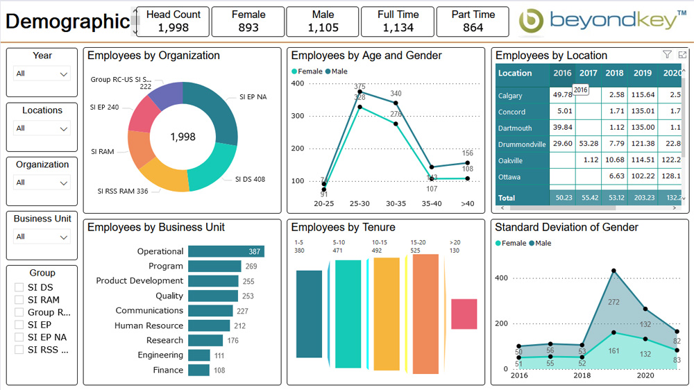 HR Dashboards HR Dashboard Examples 