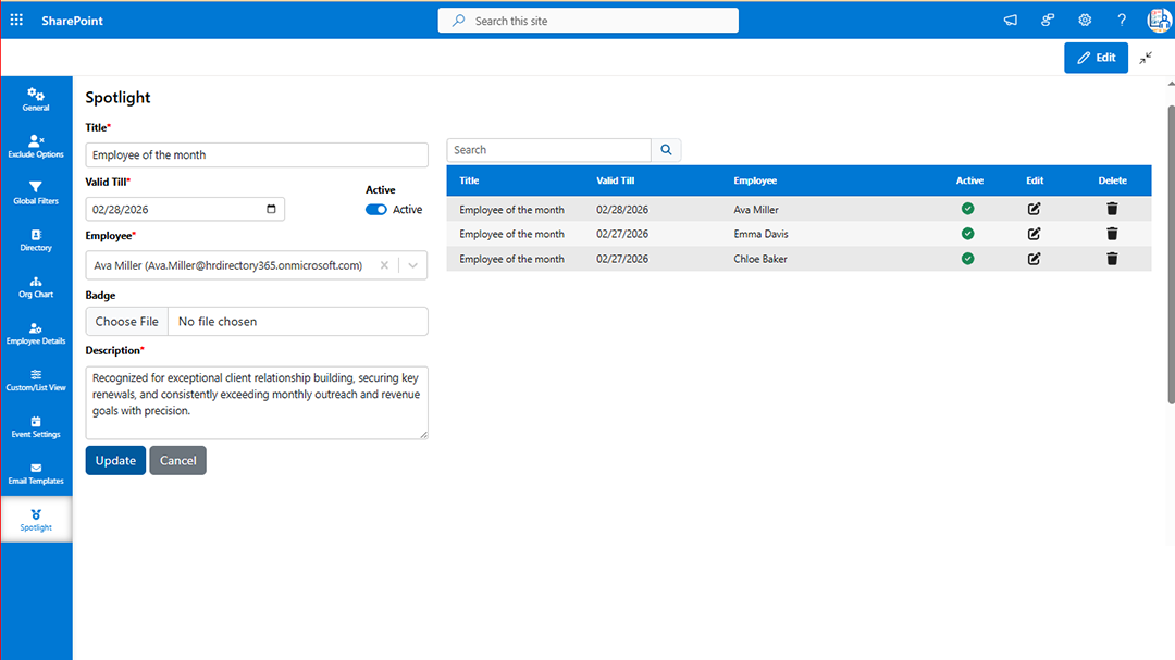 Events, Engagement & Analytics Dashboard Screenshot