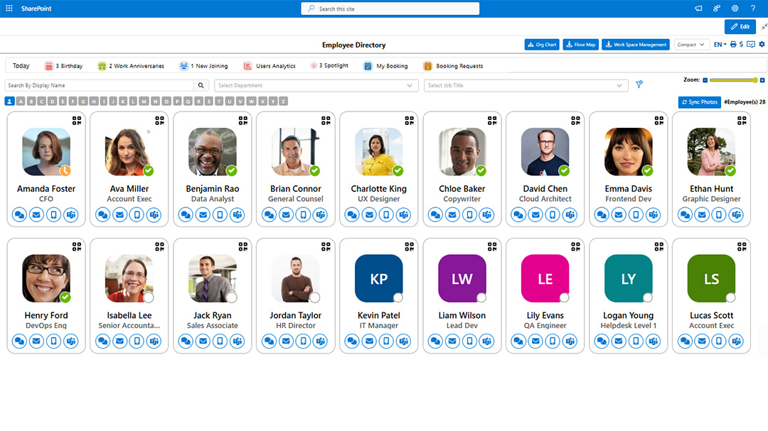 HR Directory 365 Screenshot