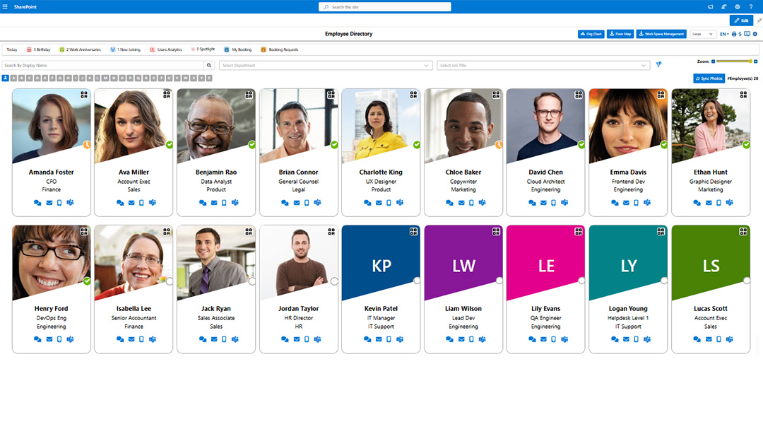 HR Directory 365 Screenshot