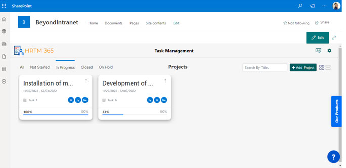 SharePoint Task Management